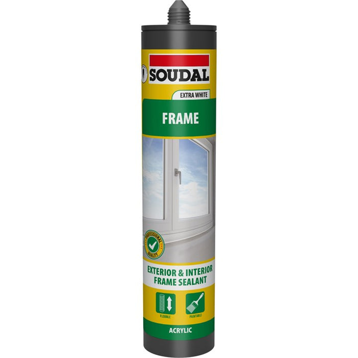 Soudal Frame Sealant - Extra WHITE (290ml)