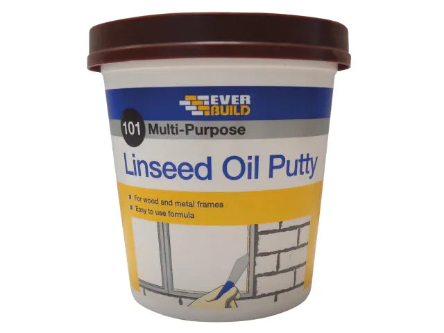 101 MULTI-PURPOSE LINSEED OIL PUTTY BROWN 2KG