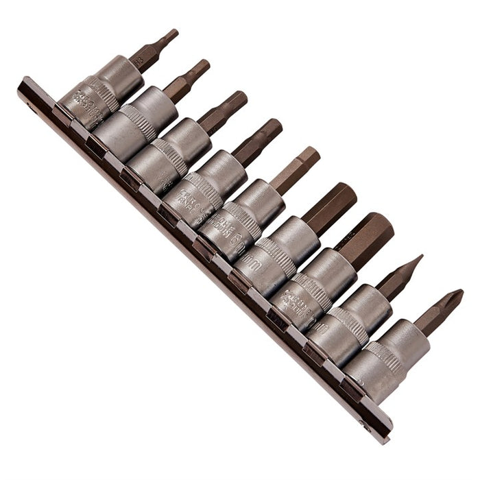 10 Piece 10mm (3/8") drive hex bit socket set