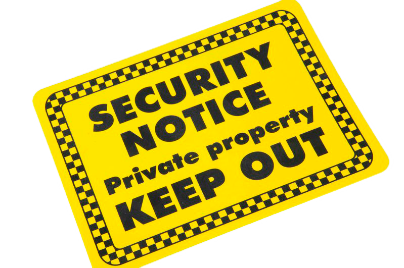 Security Notice Sign - 150x200mm