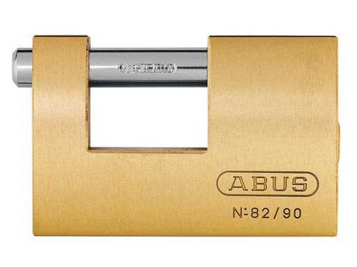 82/90mm Monoblock Brass Shutter Padlock Keyed Alike 8521                        