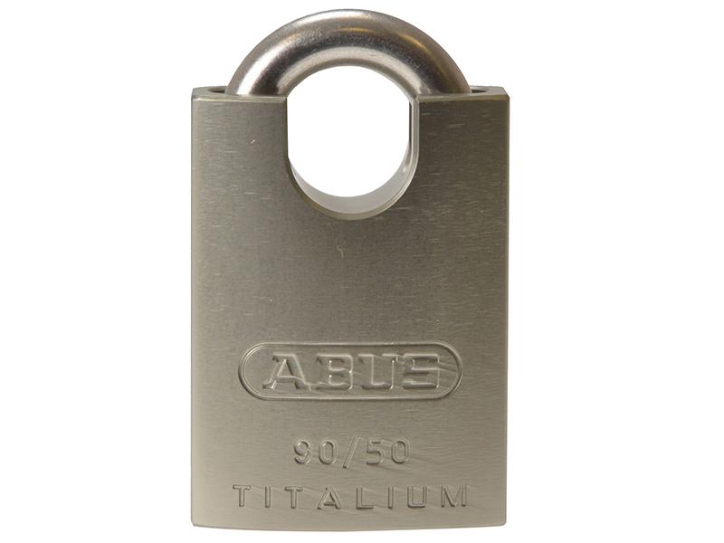 ABUS 90RK/50 TITALIUM™ Padlock Closed Shackle Carded