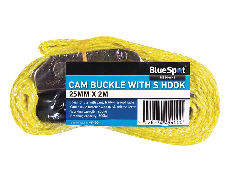 S-Hook Cam Buckle 25mm x 2m