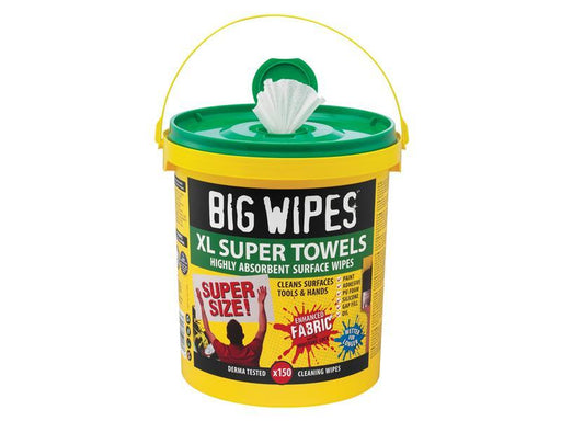 XL Super Towels Cleaning Wipes (Tub 150)                                        