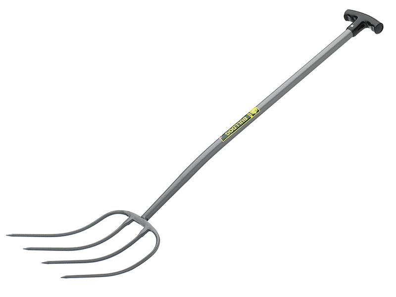All-Metal 4-Prong Manure Fork T-Handle
