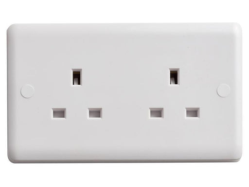 Unswitched Socket 2-Gang 13A                                                    