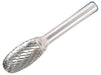 Solid Carbide Bright Rotary Burr Oval 12.7mm x 6mm                              