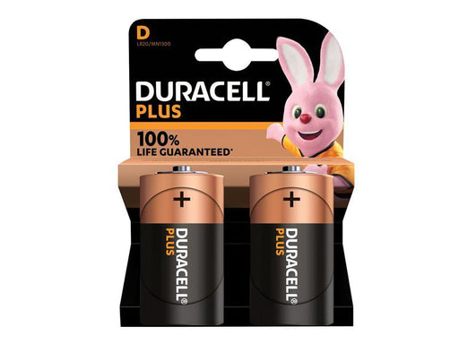 D Cell Plus Power +100% Batteries (Pack 2)                                      