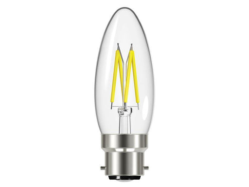 LED BC (B22) Candle Filament Non-Dimmable Bulb, Warm White 250 lm 2.3W          