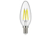 LED SES (E14) Candle Filament Non-Dimmable Bulb, Warm White 250 lm 2.3W         
