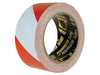 PVC Hazard Tape Red / White 50mm x 33m                                          