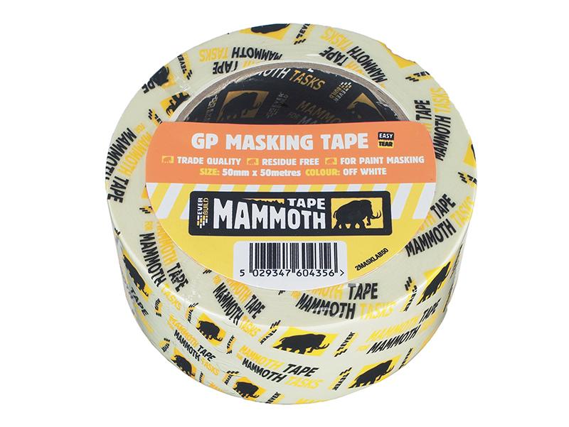 Mammoth Retail Masking Tape 19mm x 50m                                          