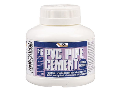P16 Plumber's PVC Pipe Cement 250ml                                             