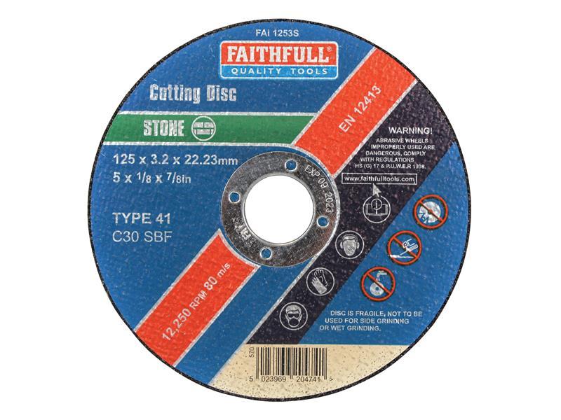 Stone Cut Off Disc 125 x 3.2 x 22.23mm                                          