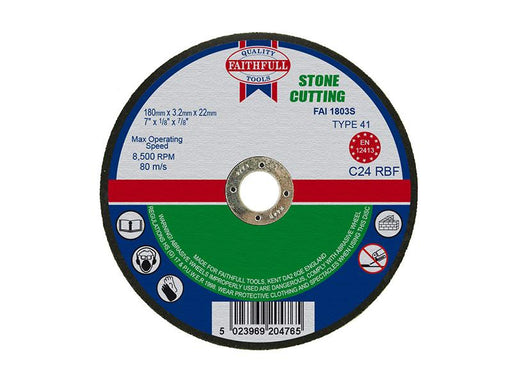 Stone Cut Off Disc 180 x 3.2 x 22.23mm                                          