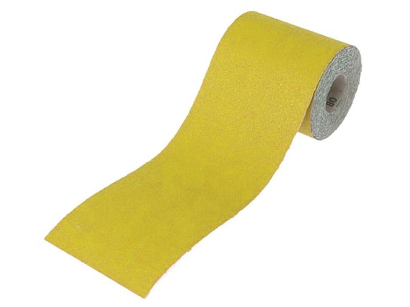 Aluminium Oxide Sanding Paper Roll Yellow 115mm x 5m 120G                       