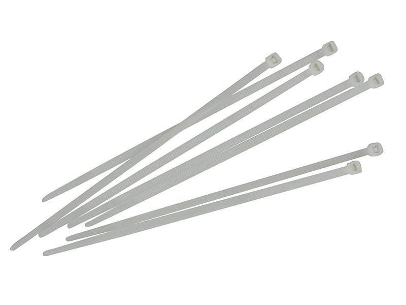 Cable Ties White 4.8 x 250mm (Pack 100)                                         