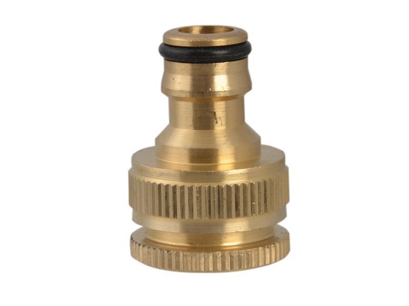 Faithfull Brass Dual Tap Connector 12.5-19mm (1/2 - 3/4in)
