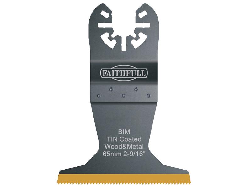 Faithfull Multi-Functional Tool Bi-Metal Flush Cut TiN Coated Blade 65mm