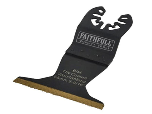 Multi-Functional Tool Bi-Metal Flush Cut TiN Coated Blade 65mm                  