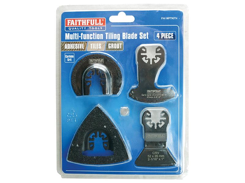 Faithfull Multi-Tool Tiling Kit, 4 Piece