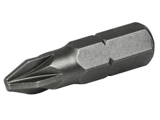 Pozi S2 Grade Steel Screwdriver Bits PZ2 x 25mm (Pack 25)                       