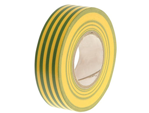 PVC Electrical Tape Green / Yellow 19mm x 20m                                   