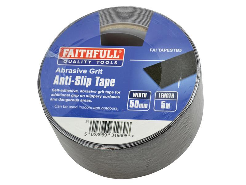 Faithfull Anti-Slip Tape 50mm x 5m Black