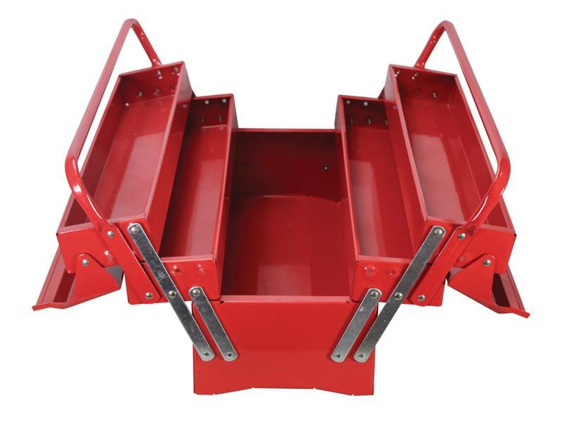 Faithfull Metal Cantilever Toolbox - 5 Tray 40cm (16in)