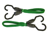 Flat Bungee Cord 60cm (24in) Green 2 Piece                                      