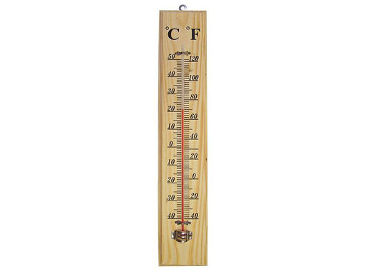 Wall Thermometer - Wood 400mm                                                   