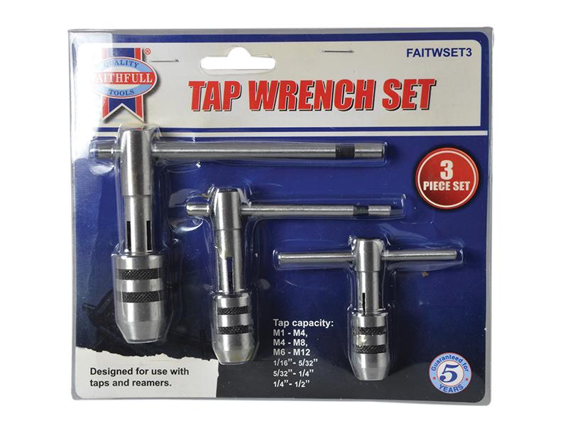 Faithfull Tap Wrench Set of 3