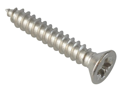 Self-Tapping Screw Pozi Compatible CSK A2 SS 1in x 8 ForgePack 20               