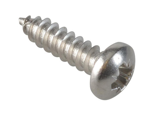 Self-Tapping Screw Pozi Compatible Pan A2 SS 5/8in x 8 ForgePack 35             
