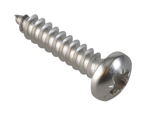 Self-Tapping Screw Pozi Compatible Pan A2 SS 3/4in x 8 ForgePack 30             