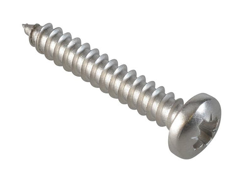 Self-Tapping Screw Pozi Compatible Pan A2 SS 1in x 8 ForgePack 25               