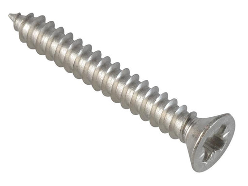 Self-Tapping Screw Pozi Compatible Pan A2 SS 1.1/4in x 8 ForgePack 20           