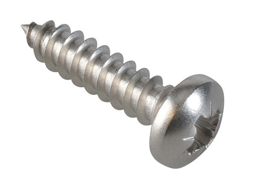 Self-Tapping Screw Pozi Compatible Pan A2 SS 3/4in x 10 ForgePack 20            