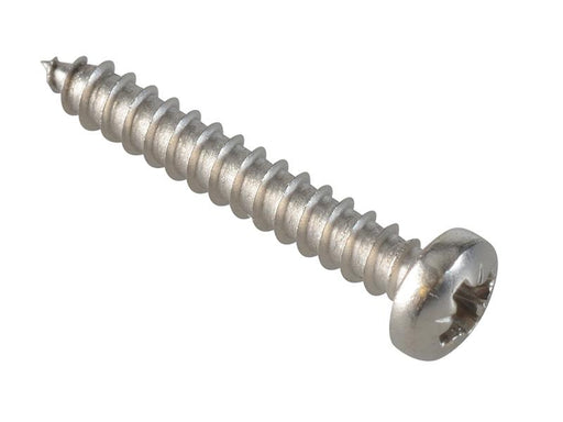 Self-Tapping Screw Pozi Compatible Pan A2 SS 3/4in x 4 ForgePack 50             