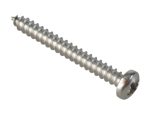 Self-Tapping Screw Pozi Compatible Pan A2 SS 1in x 4 ForgePack 40               