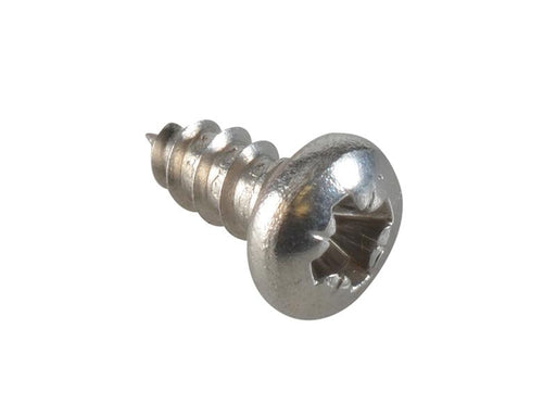 Self-Tapping Screw Pozi Compatible Pan A2 SS 1/4in x 4 ForgePack 80             