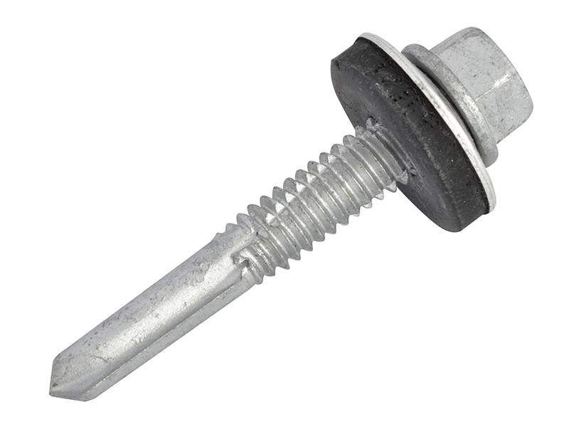 TechFast Hex Head Roofing Screw Self-Drill Heavy Section 5.5 x 35mm Pack 100