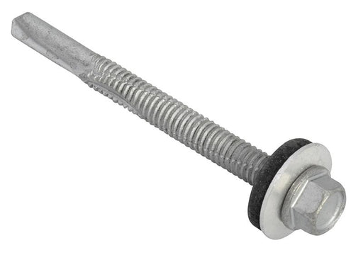 TechFast Hex Head Roofing Screw Self-Drill Heavy Section 5.5 x 60mm Pack 50     