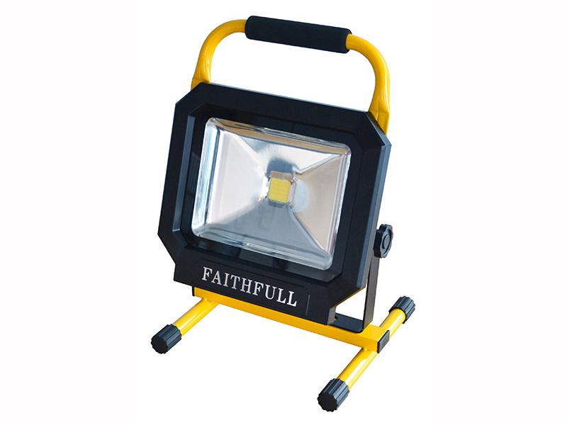 Faithfull COB LED Single Pod Tripod Sitelight 30W 2100 Lumens 110V
