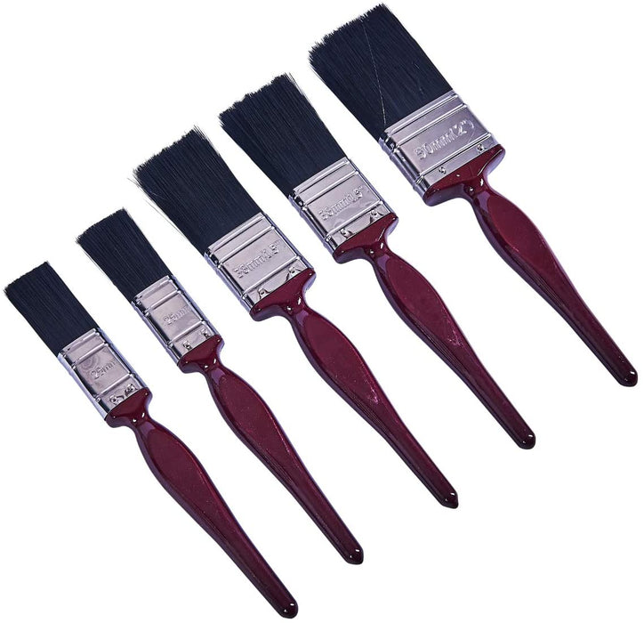 Amtech Decorating Paint Brush Set, No Bristle Loss, 2 x 1", 2 x 1.5", 1 x 2"- G4340
