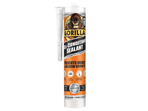 Gorilla Mould Resistant Sealant Clear 295ml                                     