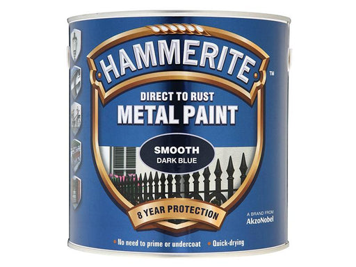 Direct to Rust Smooth Finish Metal Paint Dark Blue 2.5 Litre                    