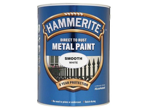 Direct to Rust Smooth Finish Metal Paint White 5 Litre                          