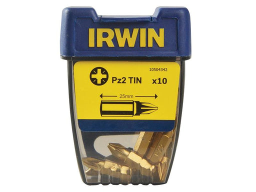Screwdriver Bits Pozidriv PZ2 25mm Titanium (Pack 10)                           