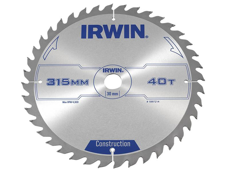 General Purpose Table & Mitre Saw Blade 315 x 30mm x 40T ATB                    